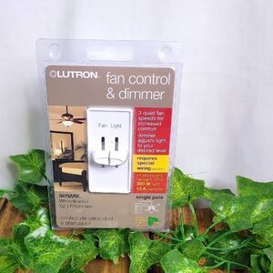 Lutron. Skylark White Fan Control & Dimmer. NWT